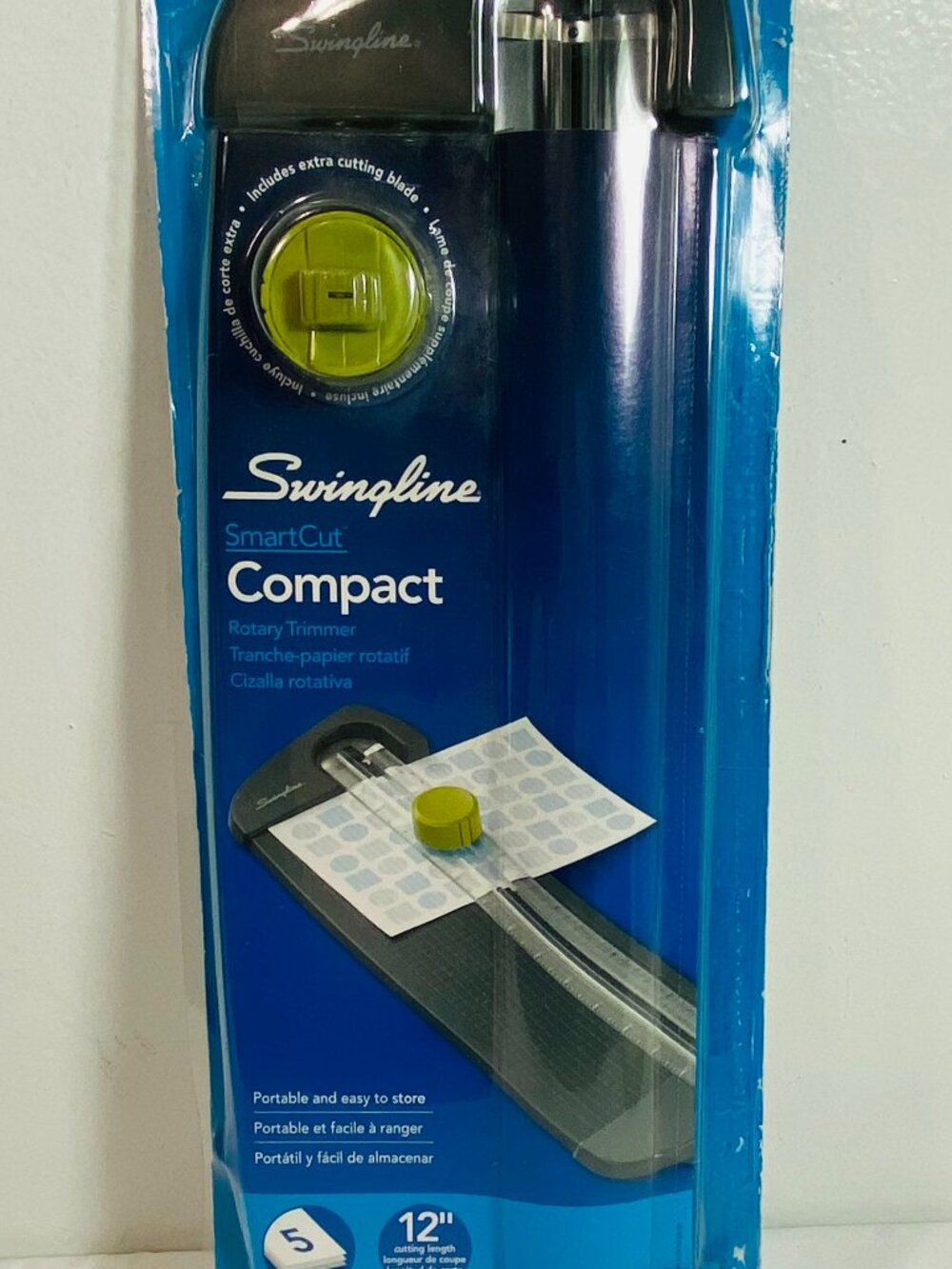 Swingline 12" SmartCut Compact Rotary Paper Trimmer w/ Extra Cutting Blade